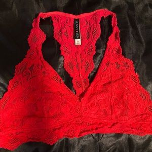 Red bralette